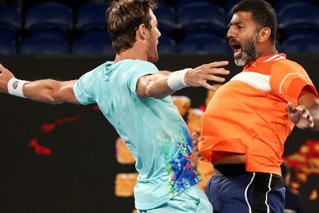 Mit 43: Inder Bopanna gewinnt Doppel-Titel in Melbourne