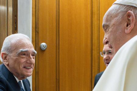 Martin Scorsese trifft Papst Franziskus im Vatikan