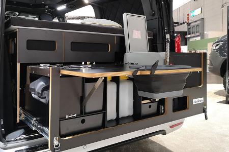 E-Campervan Mercedes-Benz EQV mit Sortimo-Ausbau