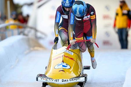 Deutsches Podest im Zweierbob der Frauen