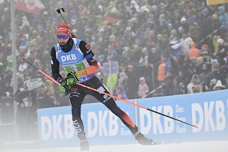 Mixed Staffel der Biathleten ohne Doll