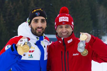 Die erfolgreichsten Biathleten der WM-Geschichte - Nach den Olympischen Spielen ist die Biathlon-Weltmeisterschaft der zweitwichtigste Wettbewerb der Skijäger. Unangefochtener König ist Ole Einar Bjørndalen, der mit Abstand am häufigsten bei WM-Einzelrennen auf dem Podest stand. Die Top 10 der erfolgreichsten Medaillenjäger der WM-Geschichte zum Durchklicken: