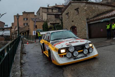 Walter Röhrl Audi Quattro S1 E2 (1986) Histo Monte (2024) Ortsdurchfahrt