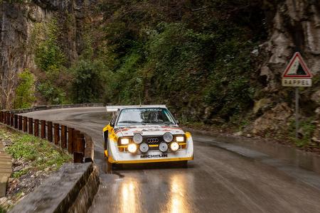 Walter Röhrl Audi Quattro S1 E2 (1986) Histo Monte (2024) Schlucht von Aiglun