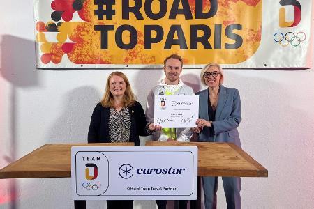 Vertrag mit Eurostar: Team Deutschland nachhaltig nach Paris
