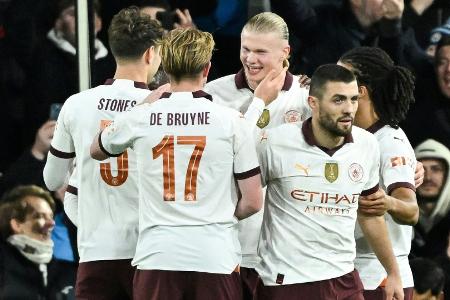 Fünferpacker Haaland führt ManCity ins FA-Cup-Viertelfinale