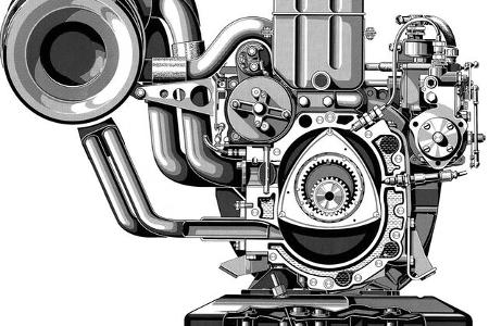 Vierscheiben-Wankelmotor C 111 II