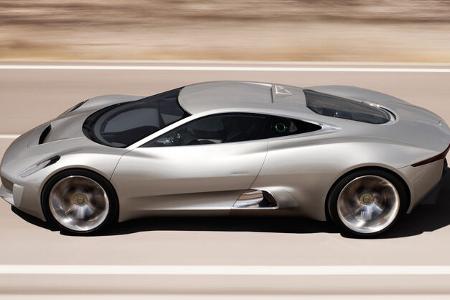 Jaguar C-X75, Seitenansicht