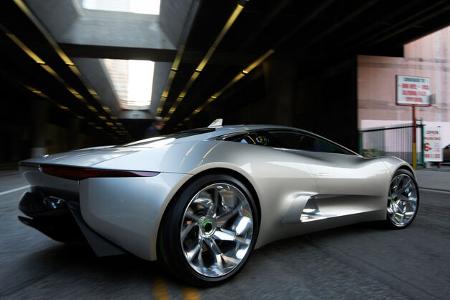 Jaguar C-X75, Heckansicht
