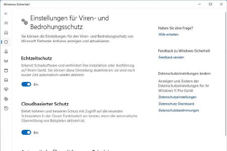 In den Einstellungen der 