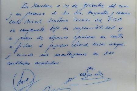 Legendärer Messi-Vertrag auf Serviette wird verkauft