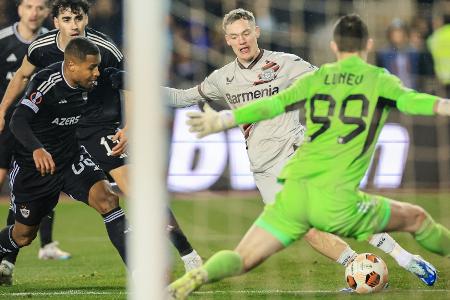 Spätes Remis: Bayer rettet Serie und Viertelfinal-Ambitionen