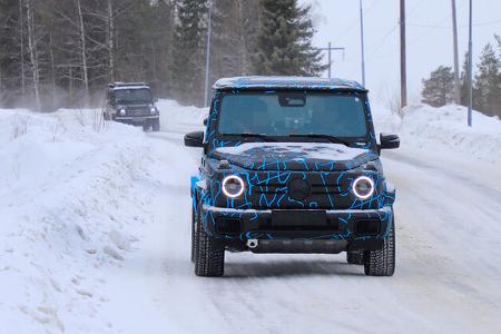 Erlkönig Mercedes EQG Front