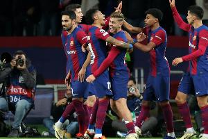 Champions League: Barca erreicht Viertelfinale