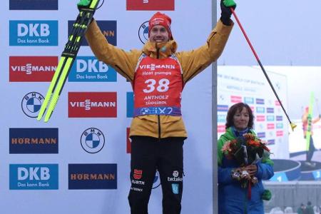 Johannes Kühn - Note: 2,0 - Ein dritter Platz im verkürzten Einzel in Antholz ist das Prunkstück der Saison des 32-Jährigen, der den Winter leicht unterhalb des Radars dennoch als bester Deutscher im Gesamtweltcup (Platz 12) beendet hat. Grundlage dafür waren zahlreiche Top-10-Platzierungen.