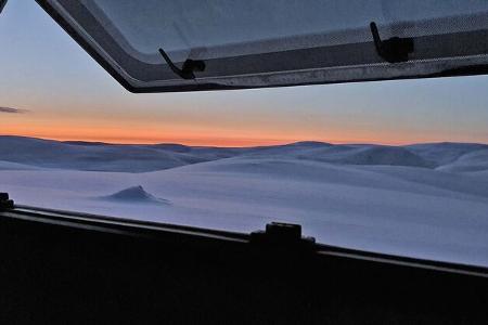 Winter-Wohnwagenreise Nordkap 