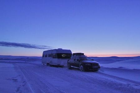 Winter-Wohnwagenreise Nordkap 