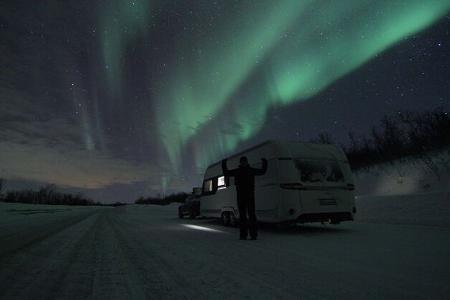Winter-Wohnwagenreise Nordkap 