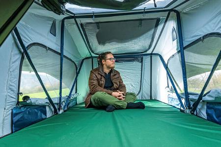 Beratung Dachzelt Zelt Innenraum 