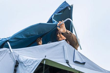 Beratung Dachzelt Schattenplane