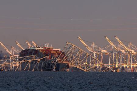 Francis Scott Key Bridge in Baltimore Einsturz