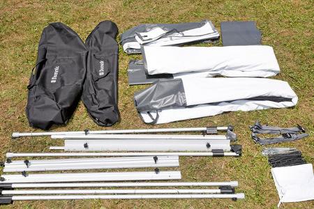 Test: Markisenvorzelte, Dometic-Vorzelt Lieferumfang