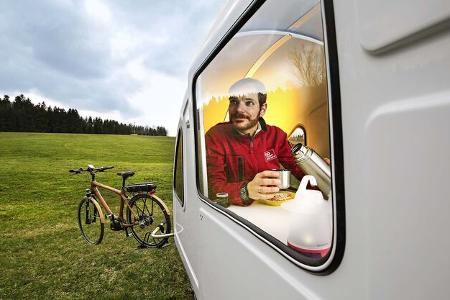 Fahrrad-Caravan