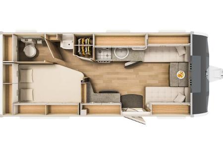 Sprite Mondial 470 SE (2020) im Grundriss