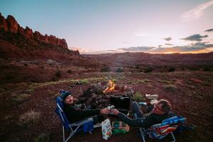 Sitzmöglichkeiten beim Camping