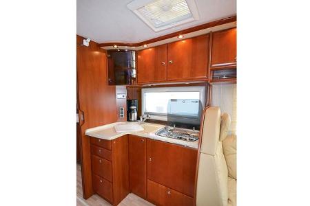 Ebenso schick wie robust ist die Kücheneinrichtung des Concorde.