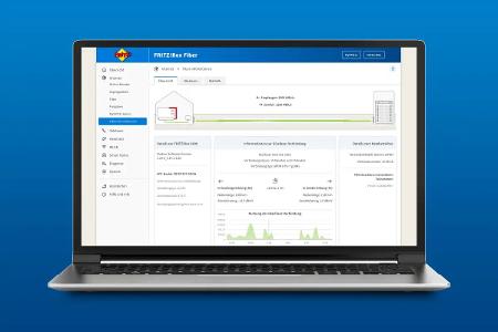 Insbesondere Glasfaser-Modelle profitieren von den neuen Funktionen in Fritz-OS 7.70. Unter anderem bietet das Menü 