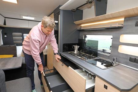 Hobby Maxia 595 KML Test Küchenstauraum