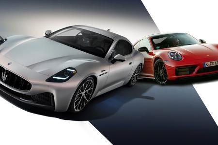 Maserati Granturismo Porsche 911 Collage