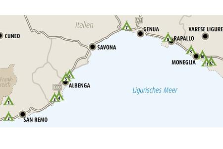 Ligurien-Reise die 12 schönsten Campingplätze