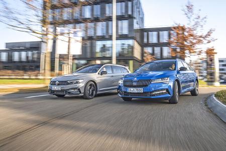 Skoda Superb Combi 2.0 TSI 4x4, VW Passat Variant 2.0 TSI 4Motion, Exterieur