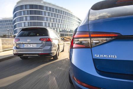 Skoda Superb Combi 2.0 TSI 4x4, VW Passat Variant 2.0 TSI 4Motion, Exterieur