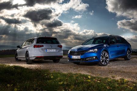 Skoda Superb Combi 2.0 TSI 4x4, VW Passat Variant 2.0 TSI 4Motion, Exterieur