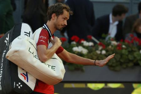 Tennis: Medwedew-Aufgabe in Madrid