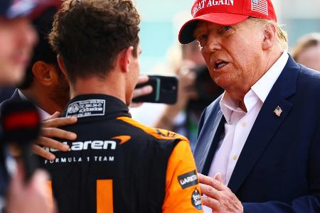 Ex-Präsident Trump beglückwünscht Norris in Miami