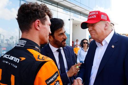 Donald Trump gratuliert Miami-Überraschungssieger Lando Norris