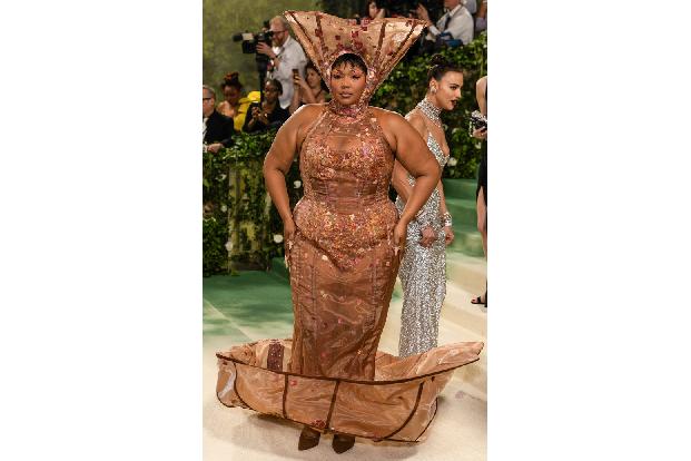 Das Motto in diesem Jahr lautete 'The Garden Of Time', abgestimmt auf die Ausstellung 'Sleeping Beauties: Reawakening Fashion', die gleichzeitig im Museum lief. Lizzo fand beim Pariser Label Weinsanto ...