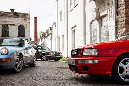 Audi RS2 Avant, Mercedes 500E, Porsche 968 Coupé