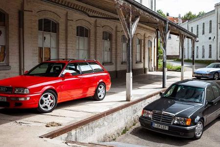 Audi RS2 Avant, Mercedes 500E, Porsche 968 Coupé