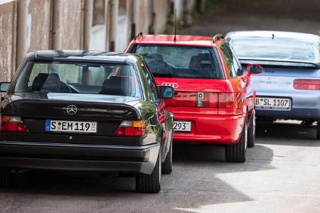 Audi RS2 Avant, Mercedes 500E, Porsche 968 Coupé
