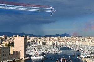 Olympisches Feuer in Frankreich angekommen