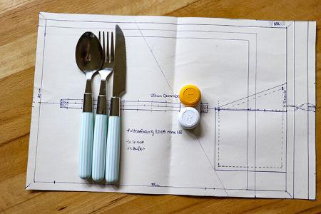 DIY Bestecktasche f