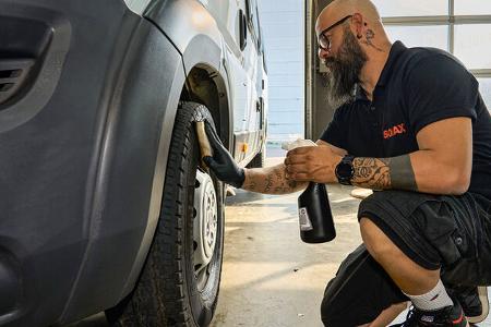 Reisemobil optimieren - Kunststoffteile - Reifenpflegemittel