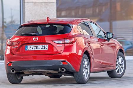 Mazda 3 Skyactiv-G 165, Heckansicht