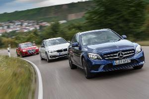 Audi A4 Avant 2.0 TDI, BMW 320d Touring, Mercedes C 220 d T-Modell, Exterieur