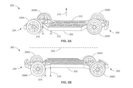 Konzeptionelle Zeichnungen des Ford Patents für eine einheitliche Fahrzeug-Plattform.